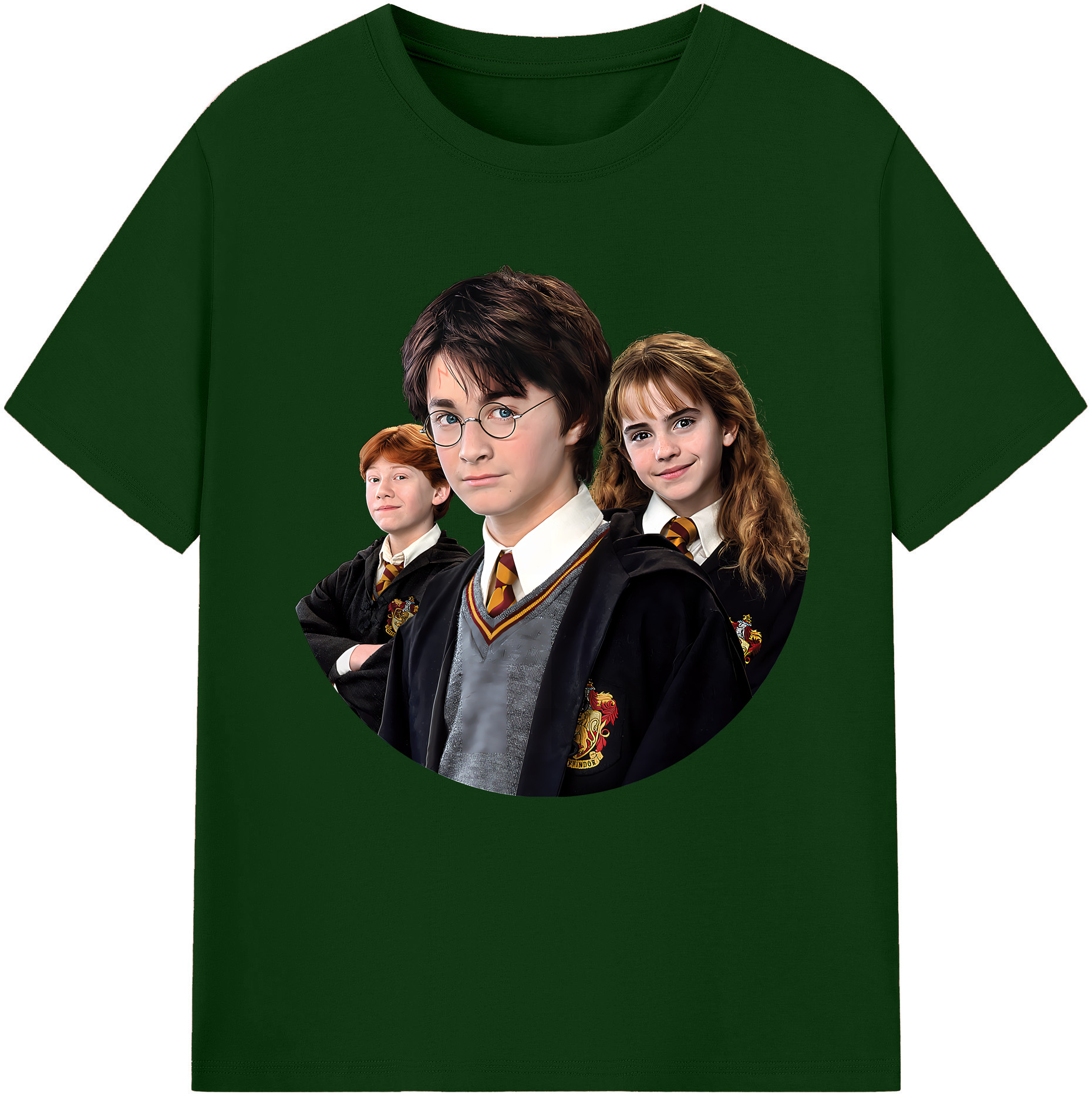 （画像用） Harry Potter ハリー・ポッターシリーズ 綿100％半袖Tシャツ（フロントプリント）